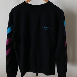 Off-White Gradient Striped Sweatshirt